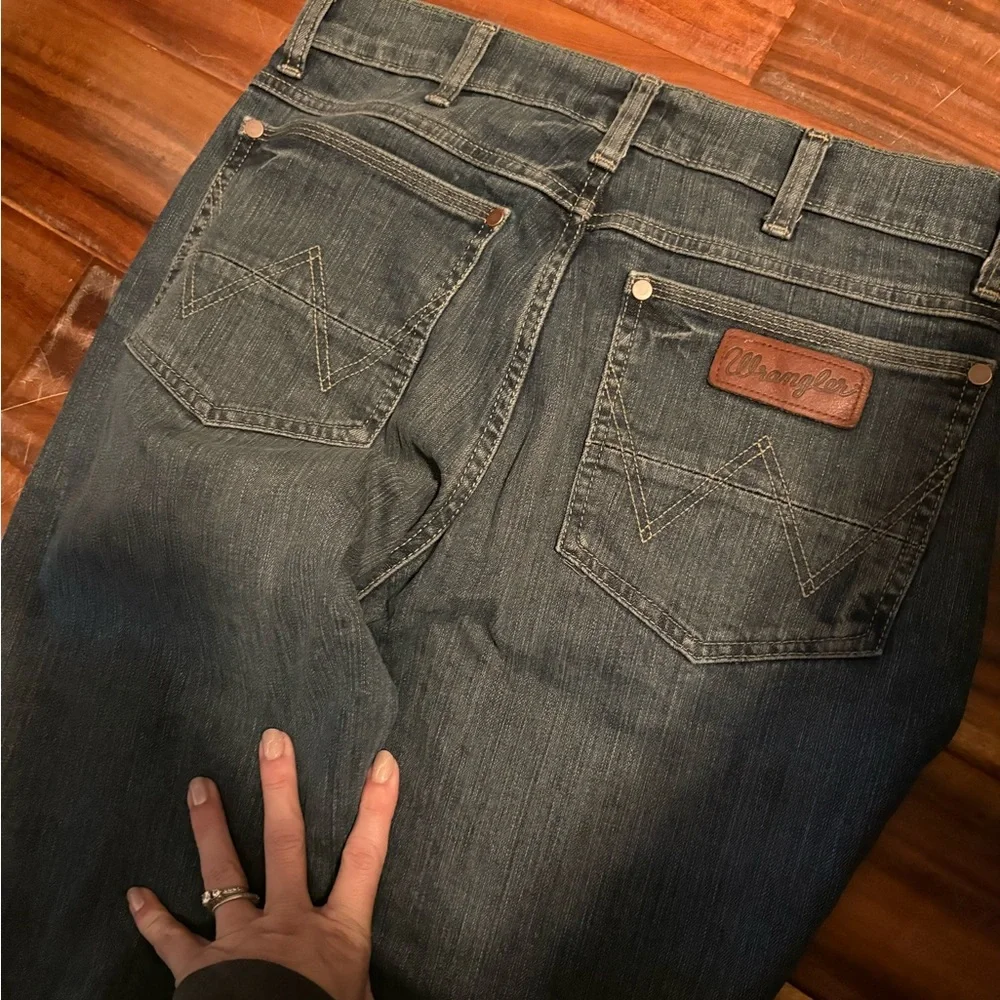 Wrangler Retro‎ Men’s Slim Straight Jeans | Dark Wash (0343)